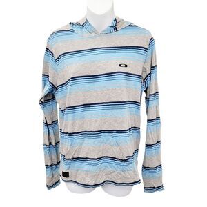 2/$20 Oakley Blue & Grey Hoodie Top Size: Small